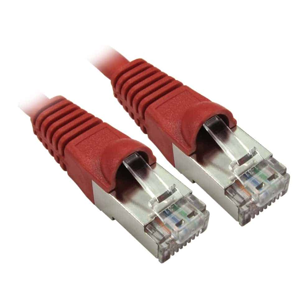 Progressive Robot 0.25m Cat6a LSZH RJ45 Red Moulded Snagless Ethernet Cable